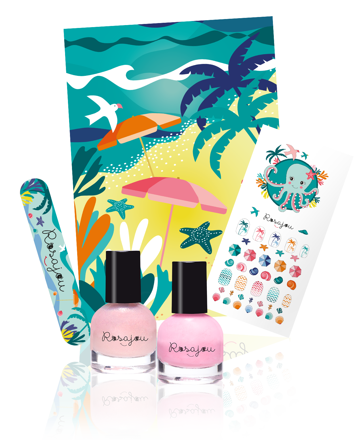 Ballerine-Flamingo Nail Polish Set