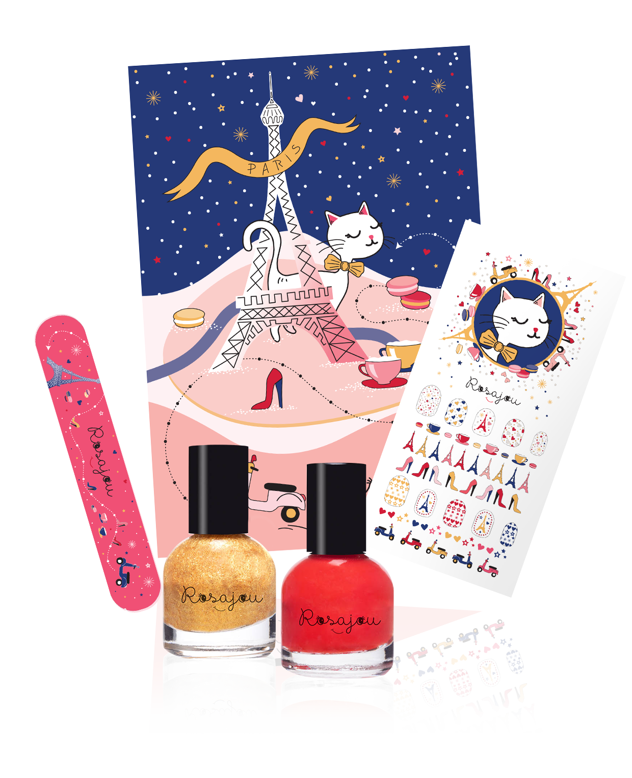 2-Colour Nail Polish Set for Kids (Madame + Chéri)