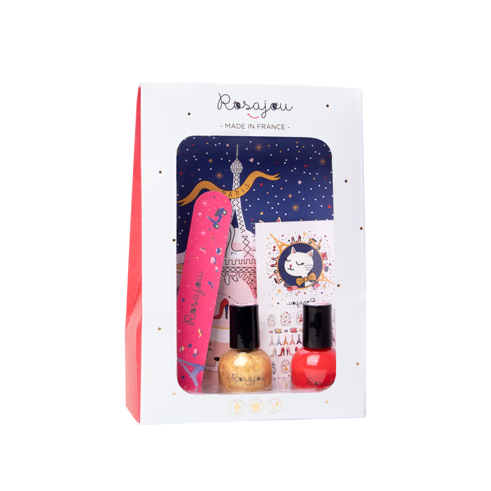 2-Colour Nail Polish Set for Kids (Madame + Chéri)