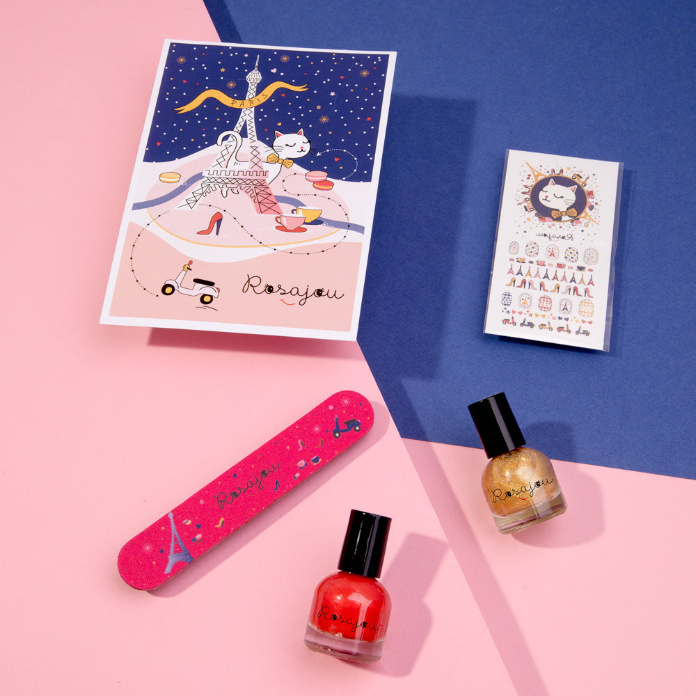 2-Colour Nail Polish Set for Kids (Madame + Chéri)