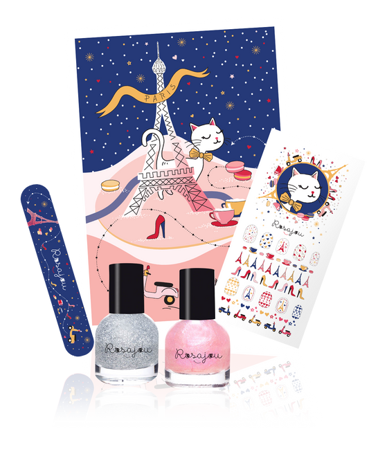 2-Colour Nail Polish Set for Kids (Magic + Star)