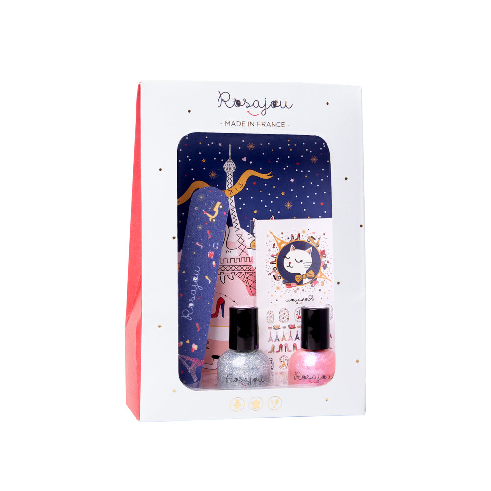 2-Colour Nail Polish Set for Kids (Magic + Star)